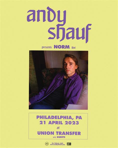 Andy Shauf / Marina Allen (Union Transfer, Philadelphia, PA, April 21