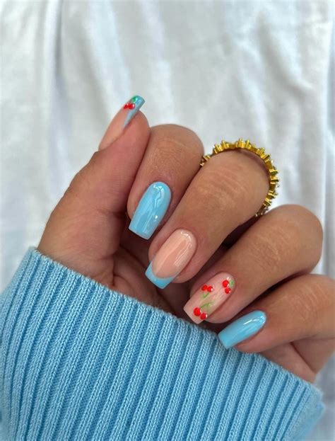 48 Beautiful Spring flower nails design you'll love - Mycozylive.com