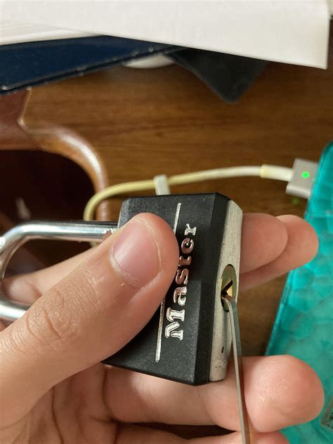 Managed to pick this Master 141 open after a couple of minutes with a ...