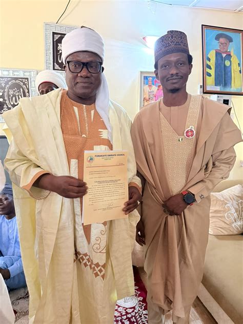 ROYAL RECOGNITION: Funakaye Emirate Council Honors Alhaji Abubakar Sulaiman Tela with