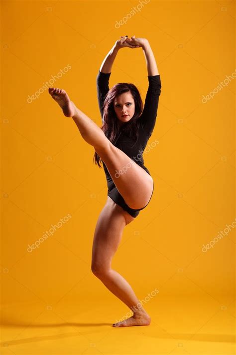 High kick dance move by dancer — Stock Photo © darrinahenry #6063576