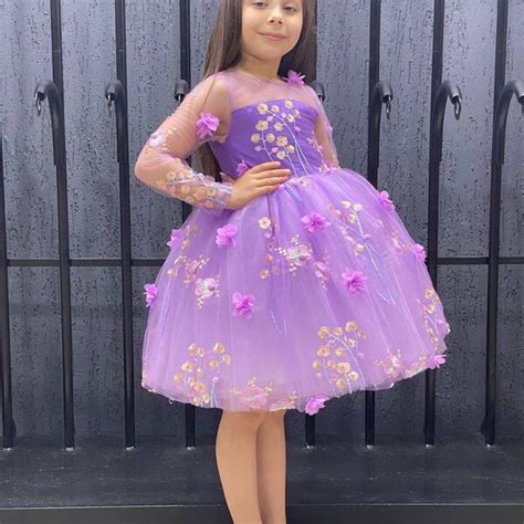purple girls dress etsy
