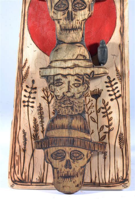 Sold Price: JOHNNY HAWKINS VISIONARY WOOD BURNING - June 6, 0122 10:00