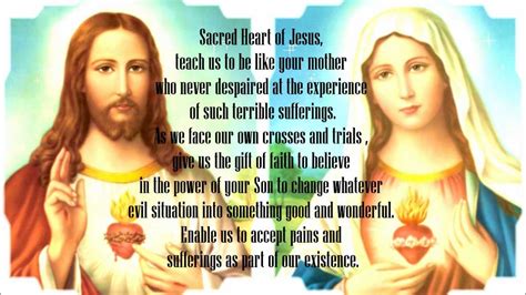 Prayer to the Two Hearts of Jesus and Mary - YouTube