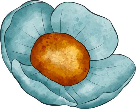 Abstract - blue color flower - design | Flower design images, Abstract