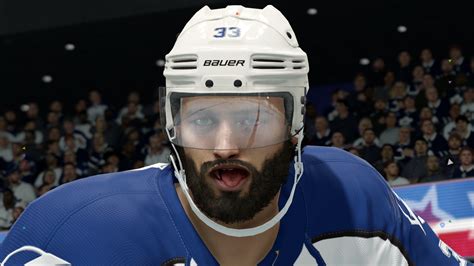 nhl game  nailed auston matthews hockey face  year