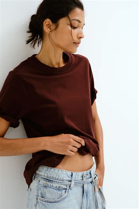 MAMA Before & After 2-pack nursing tops - Burgundy/Light beige - Ladies