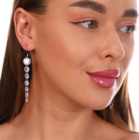 Серьги ювелирная бижутерия с цирконом. zlatto-jewelry