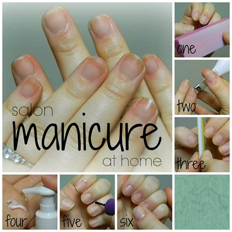 stephanie eva salon manicure  home  tutorial