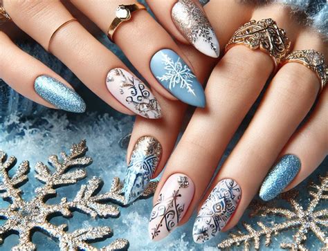 20+ Winter Blue Nail Designs for a Festive Season – Enails.eu