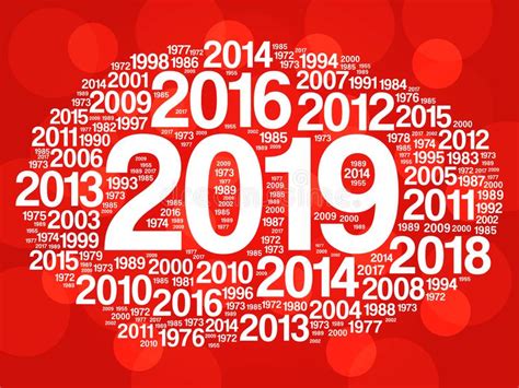 happy  year  previous years stock illustration