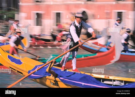 Historic boat parade. Venice. Italy Stock Photo - Alamy