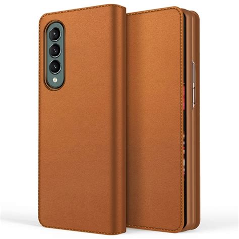 Samsung Galaxy Z Fold 4 Echtlederhülle Braun