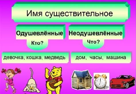 Имена существительные одушевлённые и неодушевлённые — урок. Русский ...