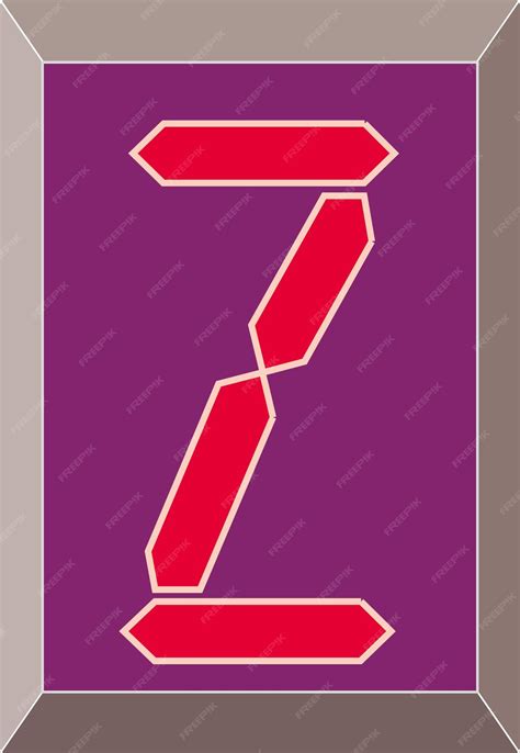 Premium Vector | Digital letter z monogram alphabet. capital electronic