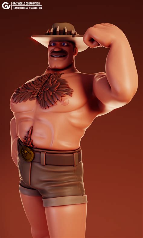 ♂️ Saxton Hale | Team Fortress 2.・ 3D File for ・Cults