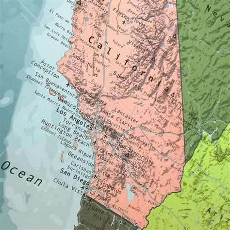 usa wall map  future mapping company