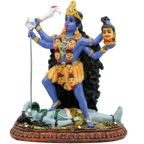 Hindu God Kali Statue Indian Brass Hindu Goddess Kali Standing On
