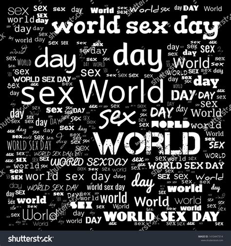 World Sex Day Word Cloudworld Sex Stock Illustration 1410447314