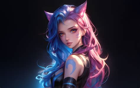 3840x2400 Chromatic Catgirl Shadows And Light 4K ,HD 4k Wallpapers