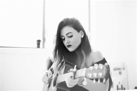 Free Images : person, black and white, girl, woman, guitar, female