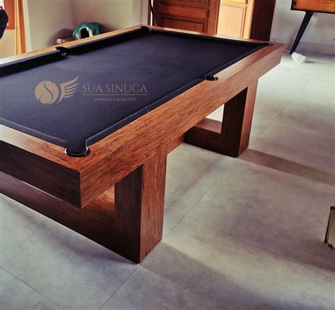 Mesa de Sinuca Century em Madeira Maciça com Tecido Preto - Design ...