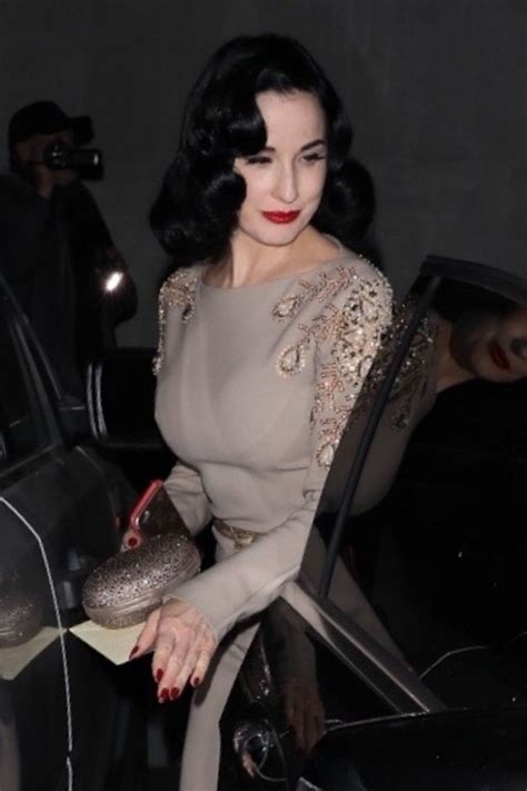 DITA VON TEESE at a Gallery Opening at Maxfield 12/16/2017 – HawtCelebs