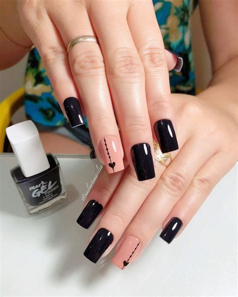 Unha Com Esmalte Preto - 17 Unhas com esmalte preto, veja todas as decorações