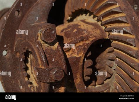 mechanical engineering. Industrial gears of a mechanical industry Stock ...