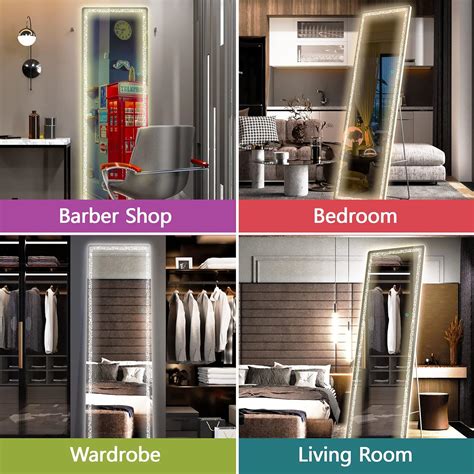 Buy Hasipu 63 x 20 Full Length Mirror with LED Lights , Full Body