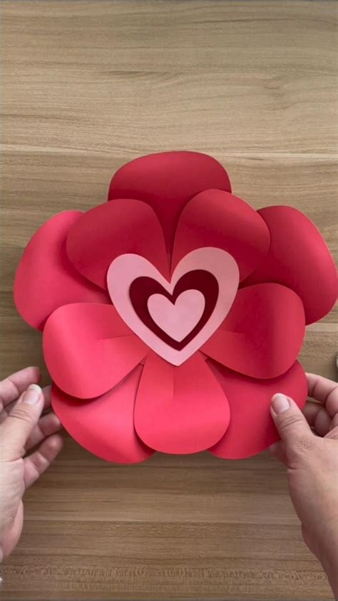 paper flowers craft valentines door decorations classroom corazon de