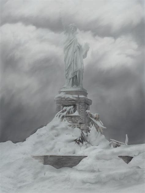 Snowy Statue of Liberty by Jewl-chan on DeviantArt