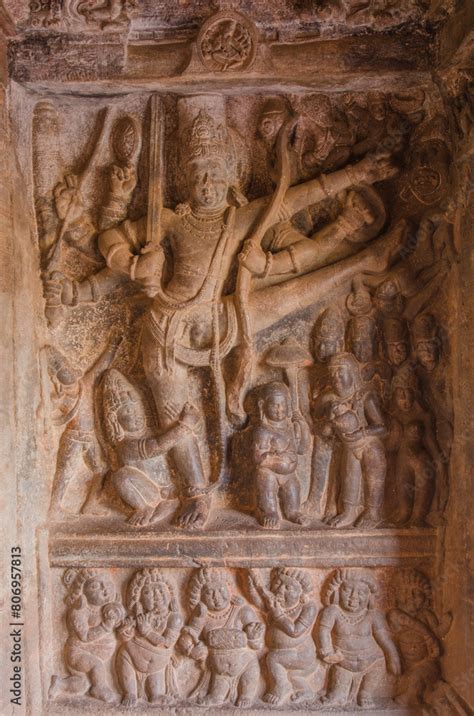 sculpture  carving  lord vishnu vamana trivikrama avatar