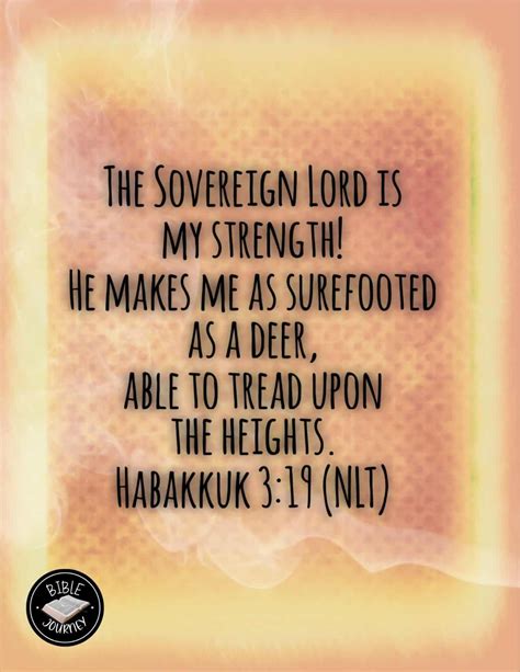 Habakkuk 3:19 NLT - Picture Bible Verse