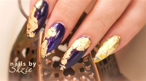 Foil Nail Art Designs Creative & Pretty Nail Trends 2021 : Matte Black