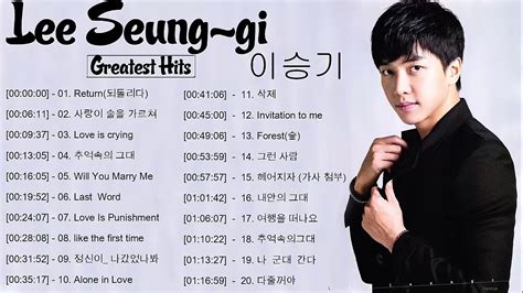 lee seung gi top  songs collection lee seung gi