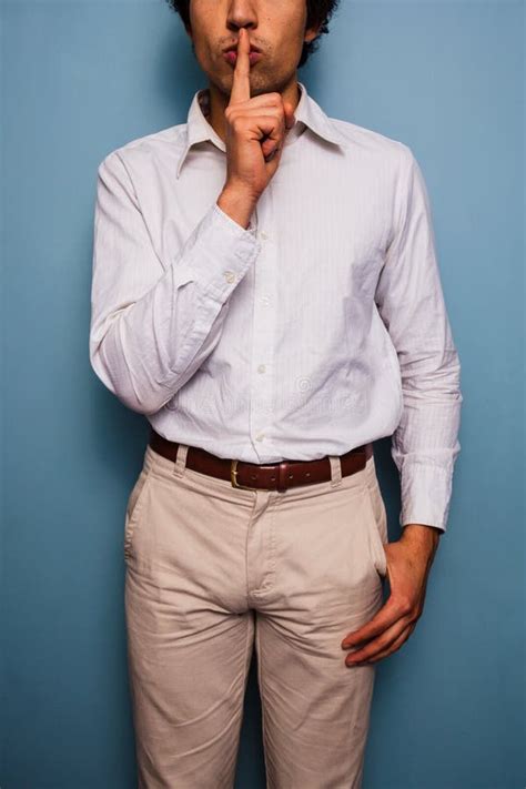 1,815 Young Man Gesturing Hush Finger Lips Stock Photos - Free ...
