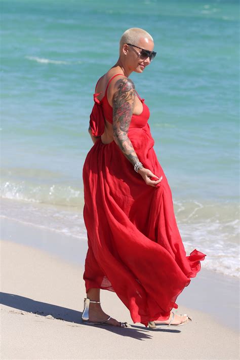 Amber Rose on the Beach in Miami 10/29/2018 • CelebMafia