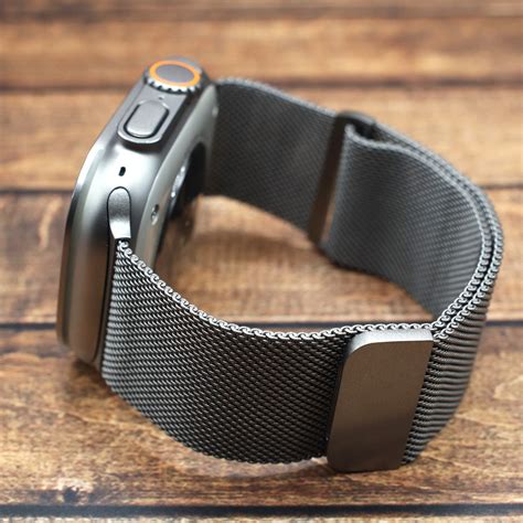 Ultra 2 Milanese Mesh Band for Apple Watch Ultra 2 and Ultra 1 Titanium ...