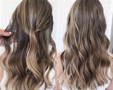 Dark Brown Hair With Chunky Bleach Blonde Highlights