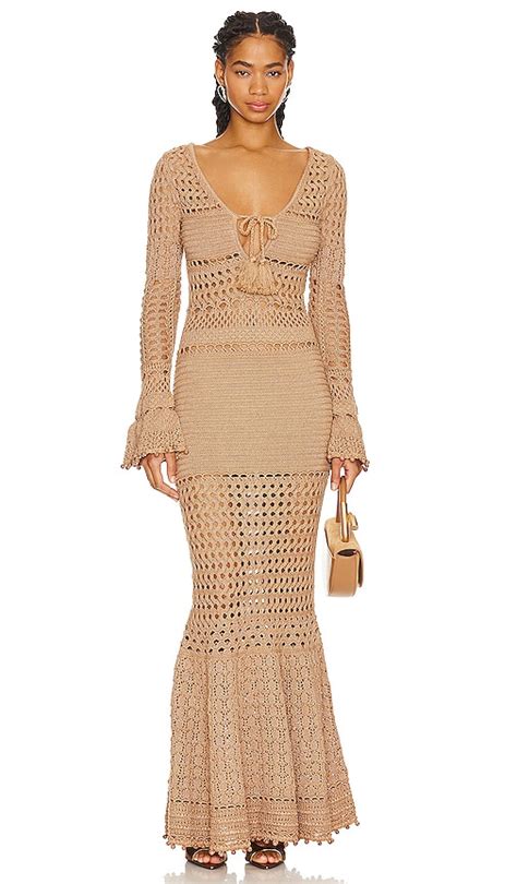 retrofete Sereno Dress in Metallic Nude Bronze | REVOLVE