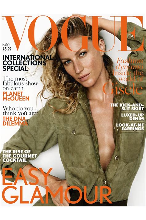 gisele bundchen british vogue cover march  british vogue