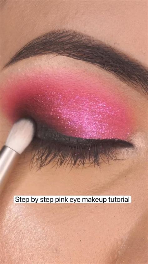 Step by step pink eye makeup tutorial | Eye makeup, Pink eye makeup ...