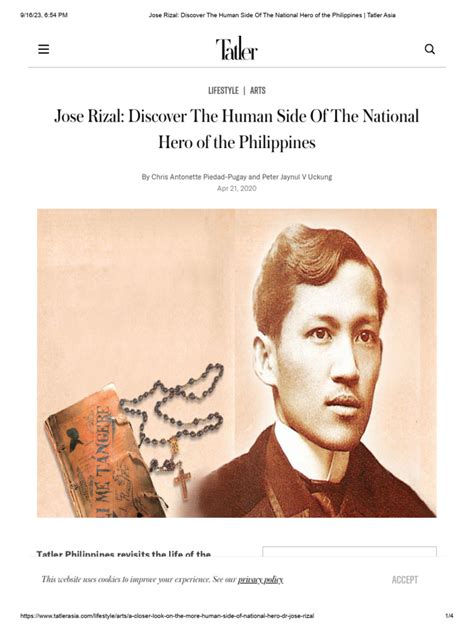 Jose Rizal - Discover The Human Side of The National Hero of The ...