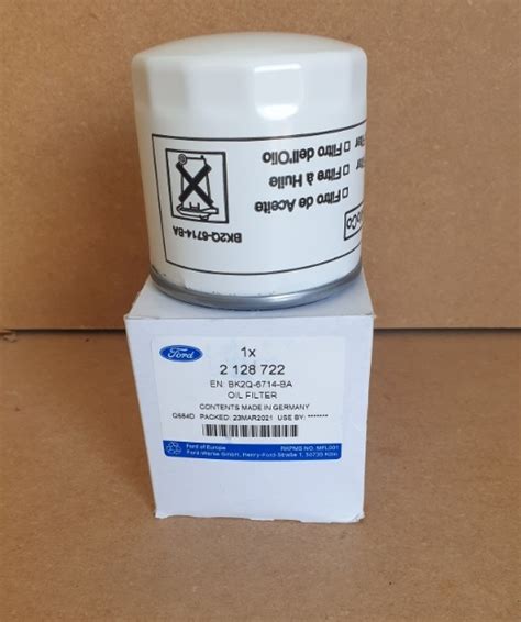 FORD TRANSIT 2.2 TDCI TOURNEO CUSTOM GENUINE FORD OIL FILTER 2128722 ...