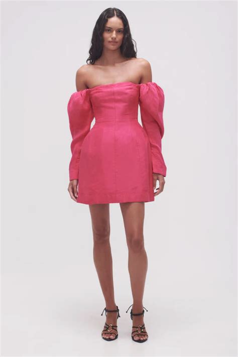 baret sleeved mini dress  aje  sale high st hire