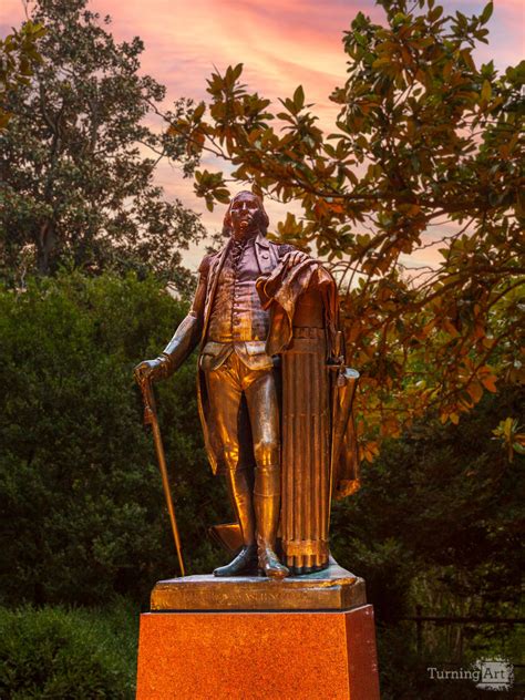 Statue of George Washington at UVA by Steven Heap - TurningArt