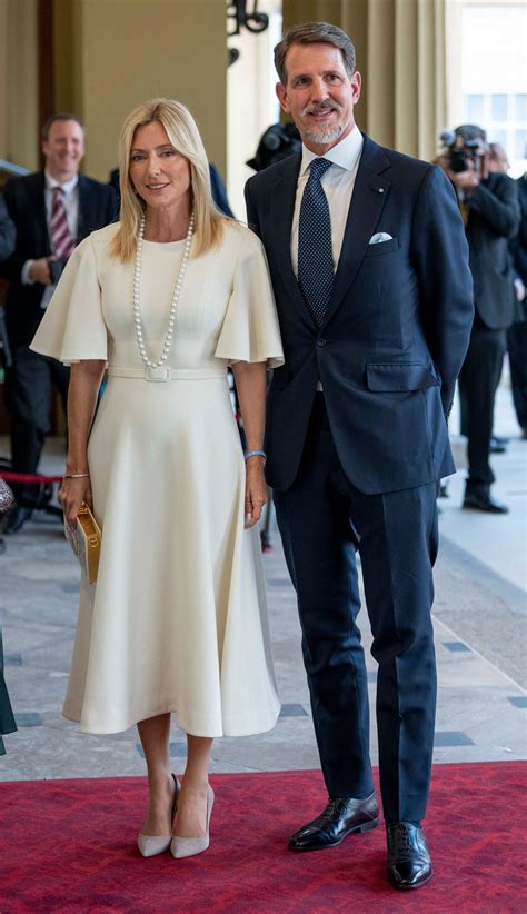 Crown Princess Marie-Chantal of Greece was chic in cornflower blue at