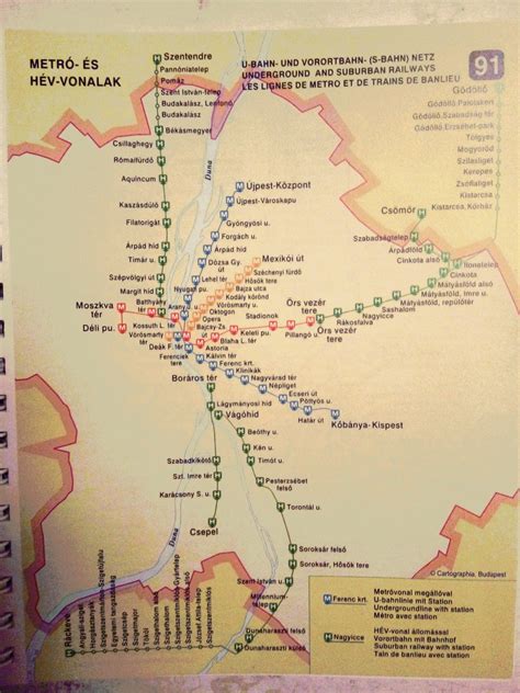 Map of Metro Lines and Directions
