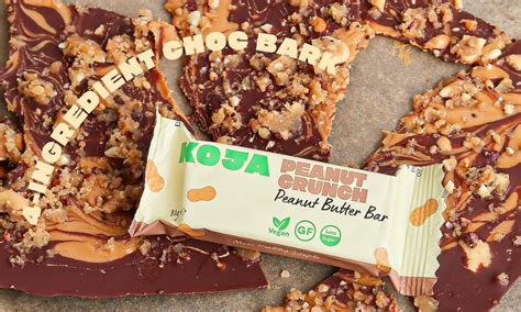 4-Ingredient KOJA Peanut Crunch Choc Bark – KOJA | Healthy Snack Bars